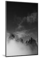 Clouds hang between the mountains of the Dolomites-Jean Schwarz-Mounted Photographic Print