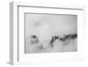 Clouds hang between the mountains of the Dolomites-Jean Schwarz-Framed Photographic Print