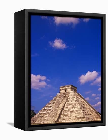 Clouds Hanging Over Pyramid of Kukulcan-Michele Westmorland-Framed Stretched Canvas