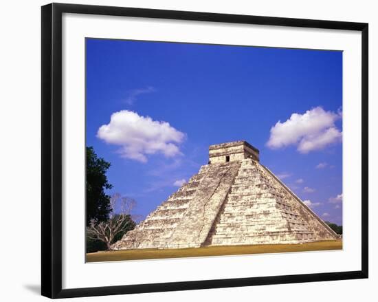 Clouds Hanging Over Pyramid of Kukulcan-Michele Westmorland-Framed Photographic Print