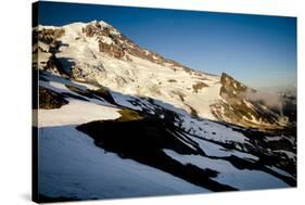 Clouds in Front of Mount Rainier's South Face - Mt Rainier National Park, Washington-Dan Holz-Stretched Canvas