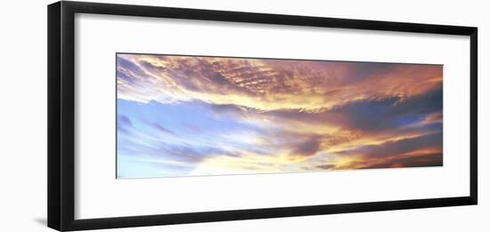 Clouds in the sky at sunset, Anza-Borrego Desert State Park, California, USA-Panoramic Images-Framed Photographic Print