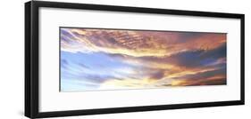 Clouds in the sky at sunset, Anza-Borrego Desert State Park, California, USA-Panoramic Images-Framed Photographic Print