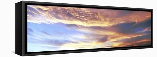 Clouds in the sky at sunset, Anza-Borrego Desert State Park, California, USA-Panoramic Images-Framed Stretched Canvas