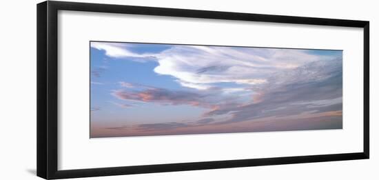 Clouds in the sky at sunset, La Jolla, San Diego, San Diego County, California, USA-Panoramic Images-Framed Photographic Print