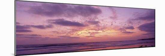 Clouds in the Sky at Sunset, Pacific Beach, San Diego, California, USA-null-Mounted Photographic Print