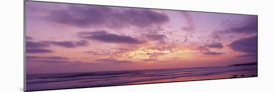 Clouds in the Sky at Sunset, Pacific Beach, San Diego, California, USA-null-Mounted Photographic Print