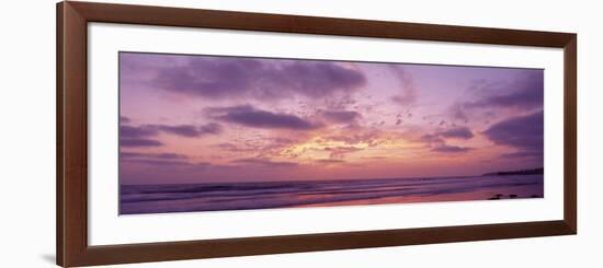 Clouds in the Sky at Sunset, Pacific Beach, San Diego, California, USA-null-Framed Photographic Print