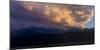 Clouds Lit by Setting Sun Above Rocky Mountains Ridge-Anna Miller-Mounted Photographic Print