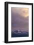 Clouds Lit by Setting Sun Above Rocky Mountains Ridge-Anna Miller-Framed Photographic Print