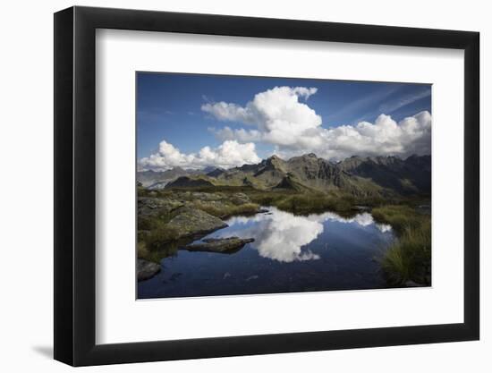 Clouds, Mirroring, Mountain Lake, Blue Heaven-Jurgen Ulmer-Framed Photographic Print