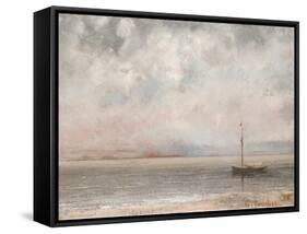 Clouds on Lake Leman, Dated 1875-Gustave Courbet-Framed Stretched Canvas