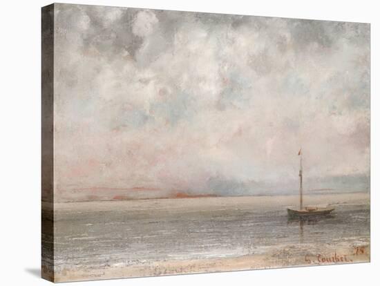 Clouds on Lake Leman, Dated 1875-Gustave Courbet-Stretched Canvas