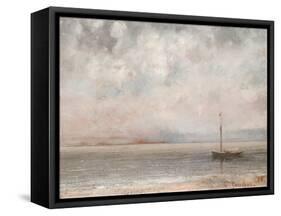 Clouds on Lake Leman, Dated 1875-Gustave Courbet-Framed Stretched Canvas