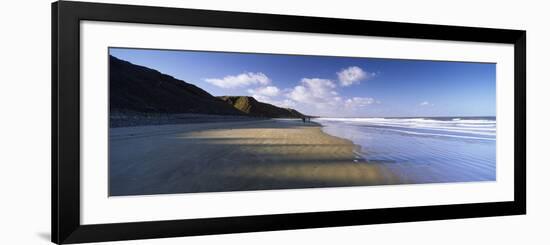 Clouds over a Beach, Saltburn, Redcar and Cleveland, North Yorkshire, England-null-Framed Photographic Print