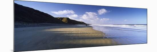 Clouds over a Beach, Saltburn, Redcar and Cleveland, North Yorkshire, England-null-Mounted Photographic Print