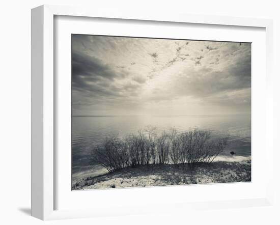 Clouds Over a Lake, Lake Peipsi, Kauksi, Ida-Viru County, Estonia-null-Framed Photographic Print