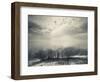 Clouds Over a Lake, Lake Peipsi, Kauksi, Ida-Viru County, Estonia-null-Framed Photographic Print