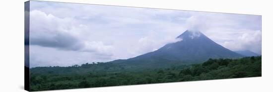 Clouds over a Mountain Peak, Arenal Volcano, Alajuela Province, Costa Rica-null-Stretched Canvas