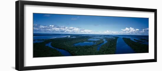 Clouds over a River, Amazon River, Anavilhanas Archipelago, Rio Negro, Brazil-null-Framed Photographic Print