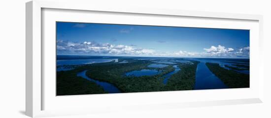 Clouds over a River, Amazon River, Anavilhanas Archipelago, Rio Negro, Brazil-null-Framed Photographic Print