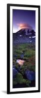 Clouds over a Snowcapped Mountain, Mt Rainier, Washington State, USA-null-Framed Photographic Print