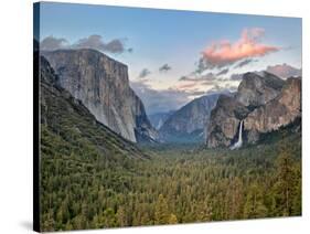 Clouds over a Valley, Yosemite Valley, Yosemite National Park, California, USA-null-Stretched Canvas