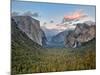 Clouds over a Valley, Yosemite Valley, Yosemite National Park, California, USA-null-Mounted Premium Photographic Print