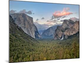 Clouds over a Valley, Yosemite Valley, Yosemite National Park, California, USA-null-Mounted Photographic Print