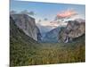 Clouds over a Valley, Yosemite Valley, Yosemite National Park, California, USA-null-Mounted Photographic Print