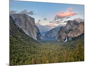 Clouds over a Valley, Yosemite Valley, Yosemite National Park, California, USA-null-Mounted Photographic Print