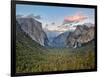 Clouds over a Valley, Yosemite Valley, Yosemite National Park, California, USA-null-Framed Photographic Print