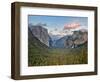 Clouds over a Valley, Yosemite Valley, Yosemite National Park, California, USA-null-Framed Photographic Print