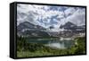 Clouds over an Alpine Lake in Assiniboine Provincial Park-Howie Garber-Framed Stretched Canvas