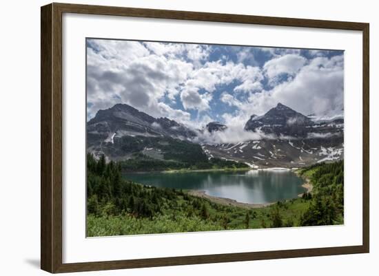 Clouds over an Alpine Lake in Assiniboine Provincial Park-Howie Garber-Framed Photographic Print