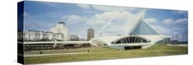 Clouds over an Art Museum, Milwaukee Art Museum, Milwaukee, Wisconsin, USA-null-Stretched Canvas