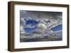 Clouds over Fjord in the Winter.-Arctic-Images-Framed Photographic Print
