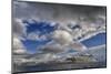 Clouds over Fjord in the Winter.-Arctic-Images-Mounted Photographic Print