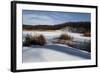 Clouds Over Frozen Pond With Snow-Anthony Paladino-Framed Giclee Print