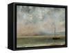 Clouds over Lake Geneva-Gustave Courbet-Framed Stretched Canvas