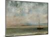 Clouds over Lake Geneva-Gustave Courbet-Mounted Photographic Print