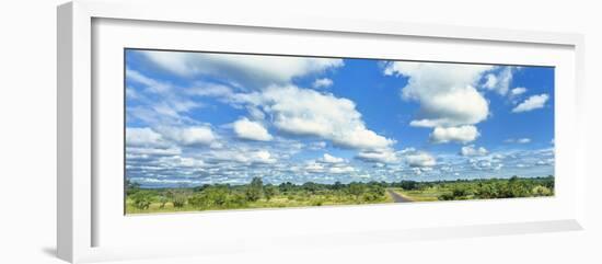 Clouds over landscape, Kruger National Park, South Africa-Panoramic Images-Framed Photographic Print