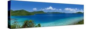 Clouds over Mountains, Leinster Bay, St. John, Us Virgin Islands-null-Stretched Canvas