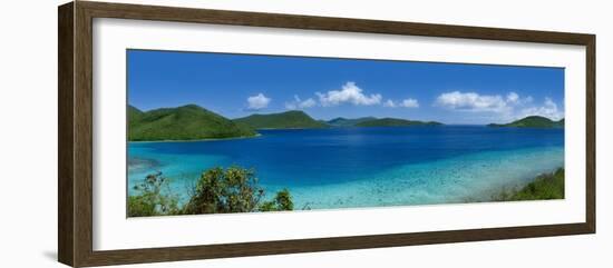 Clouds over Mountains, Leinster Bay, St. John, Us Virgin Islands-null-Framed Photographic Print