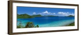 Clouds over Mountains, Leinster Bay, St. John, Us Virgin Islands-null-Framed Photographic Print