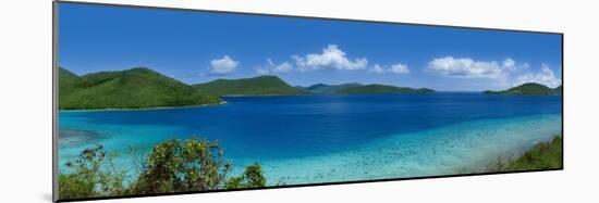 Clouds over Mountains, Leinster Bay, St. John, Us Virgin Islands-null-Mounted Photographic Print