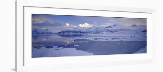 Clouds over Mountains, Lofoten, Nordland County, Norway-null-Framed Photographic Print