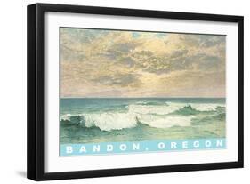 Clouds over Ocean, Bandon, Oregon-null-Framed Art Print