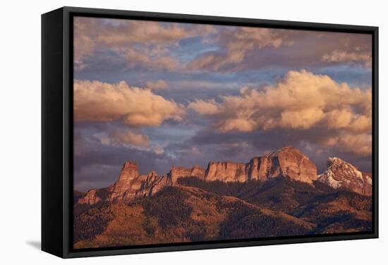 Clouds over Palisades at Sunset-James Hager-Framed Stretched Canvas