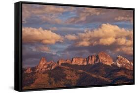 Clouds over Palisades at Sunset-James Hager-Framed Stretched Canvas